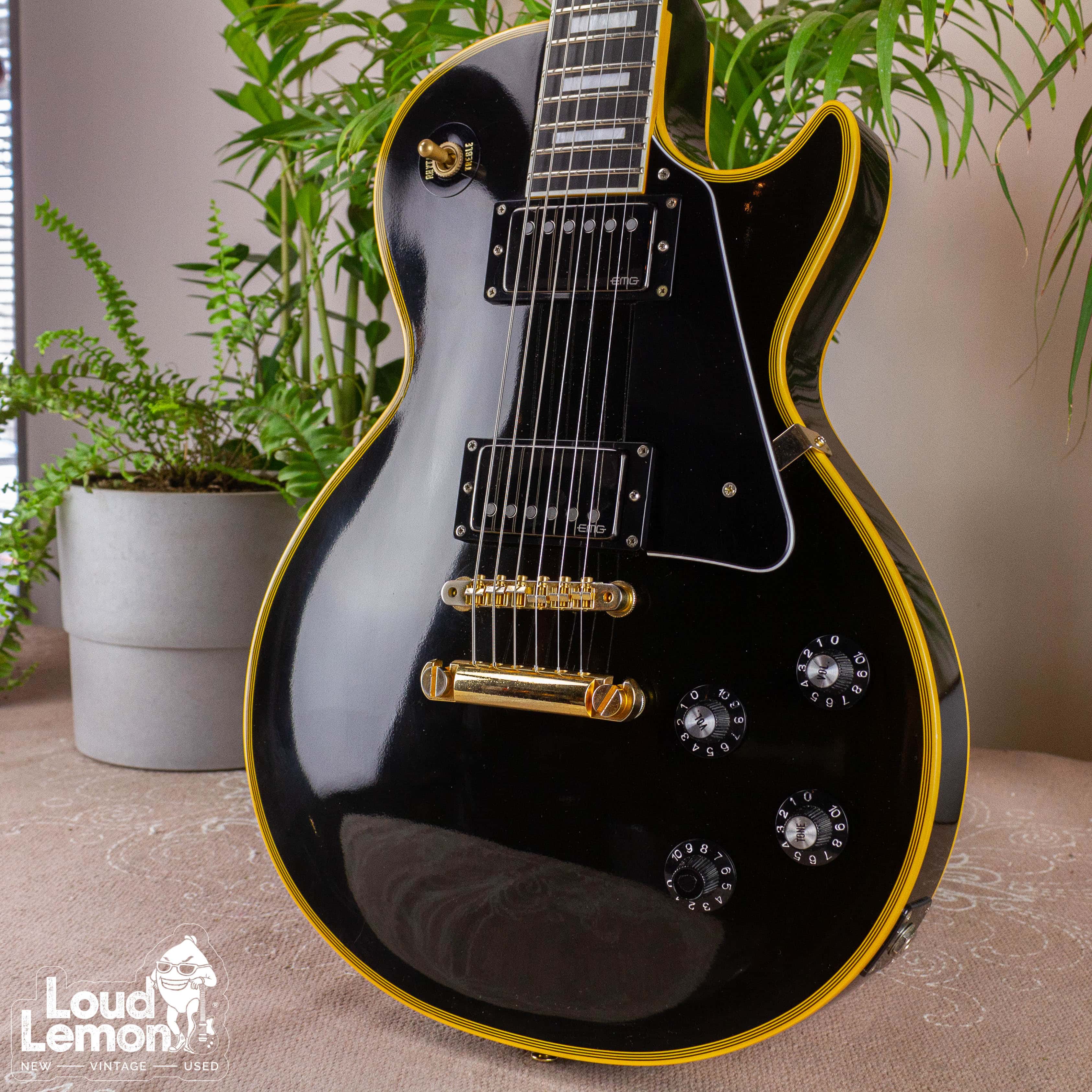 Edwards E-LP-98LTC Les Paul Black 2011 Japan электрогитара — купить в  магазине винтажных гитар | Loud Lemon